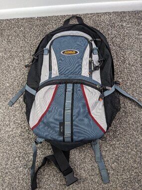 Asolo Backpack Hiking Technical Blue Black Ripstop Daypack Camping Travel Pack